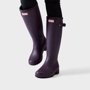 HUNTER Original Tall Wellington Rain Boots Violet 7
